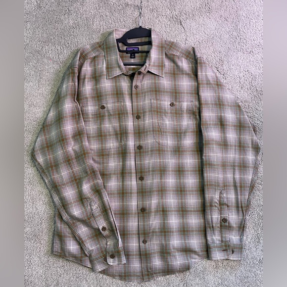 Patagonia Other - Patagonia Green and Brown Plaid Shirt